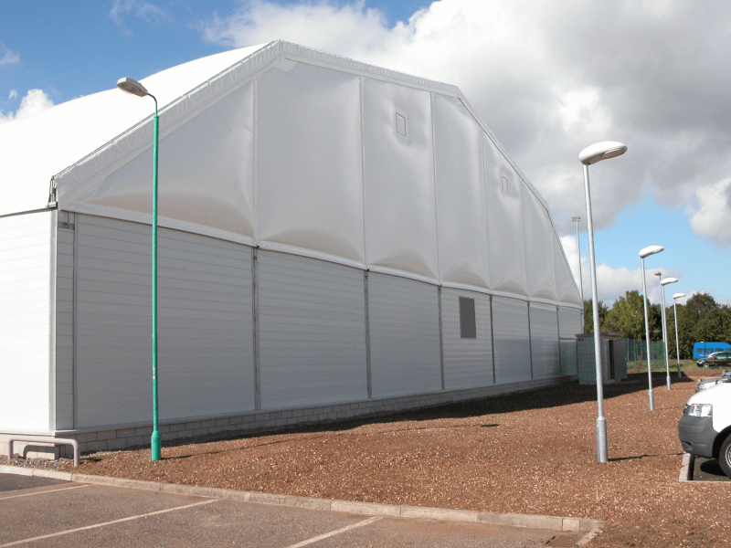 frame and fabric sports halls