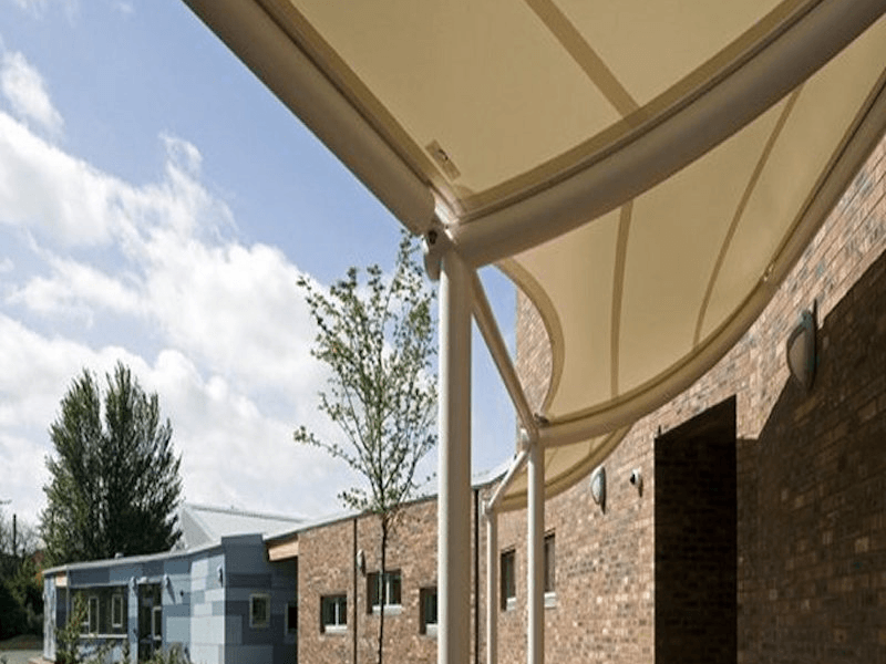 Redhall Primary School - tensile canopies