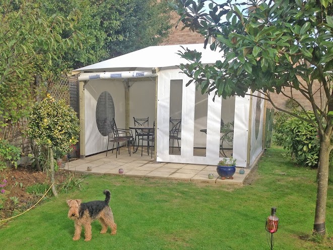 white pavilion gazebo canopy