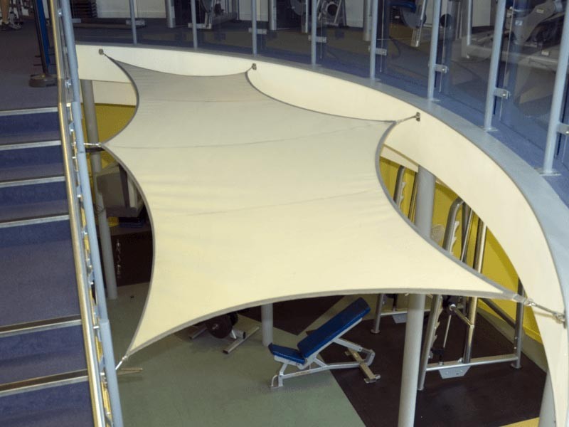 interior tensile sail canopies
