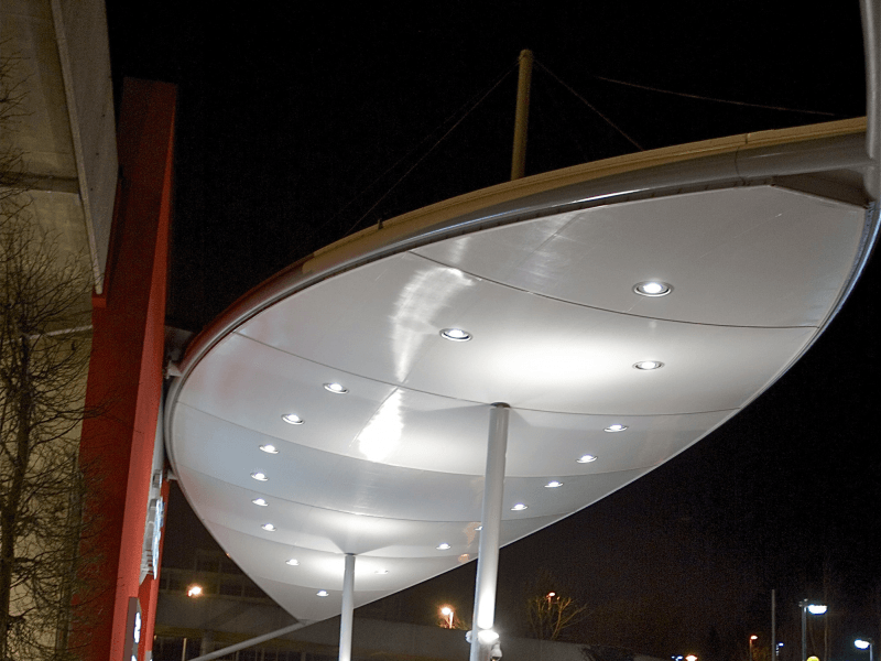 tensile canopy structures, Hampshire