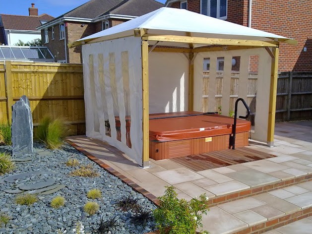 white pavilion gazebo canopy