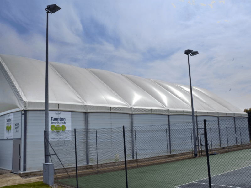 frame and fabric sports halls