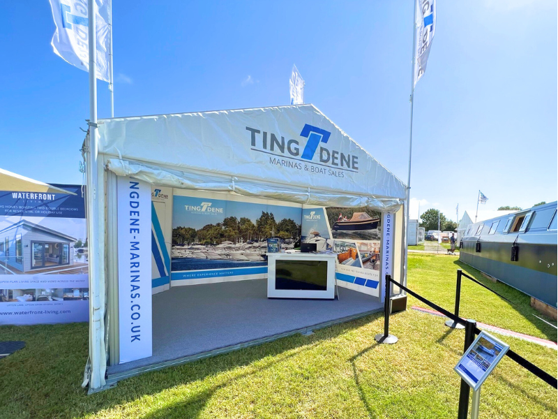 Tingdene Marina Boat Show marquees