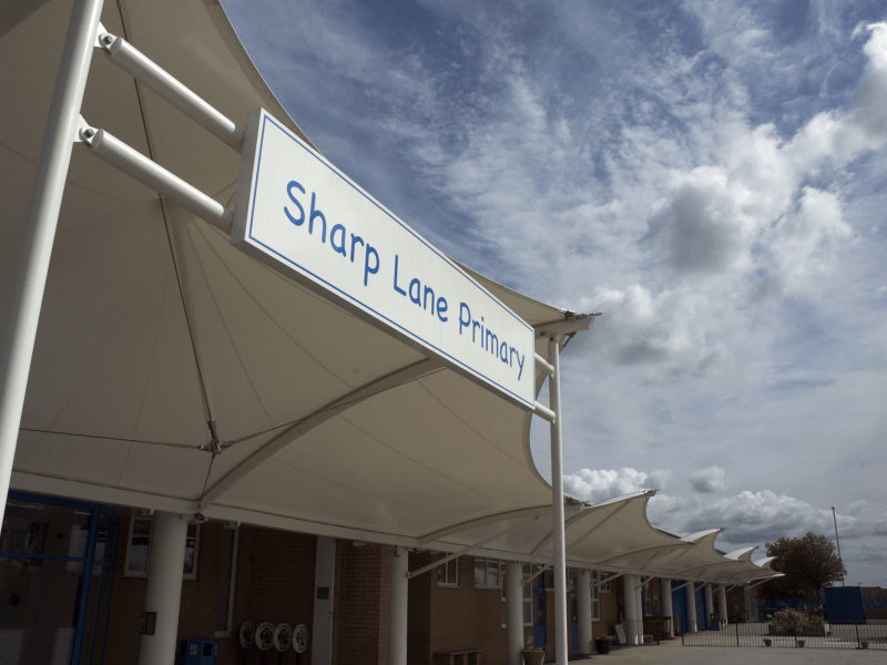 Canopies for Schools Using Tensile Fabric Sails